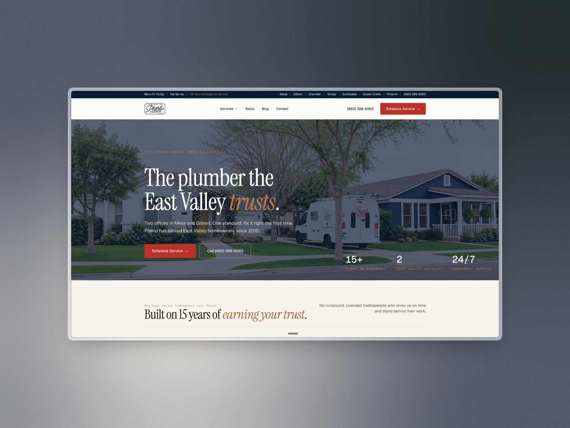 Phend Plumbing homepage